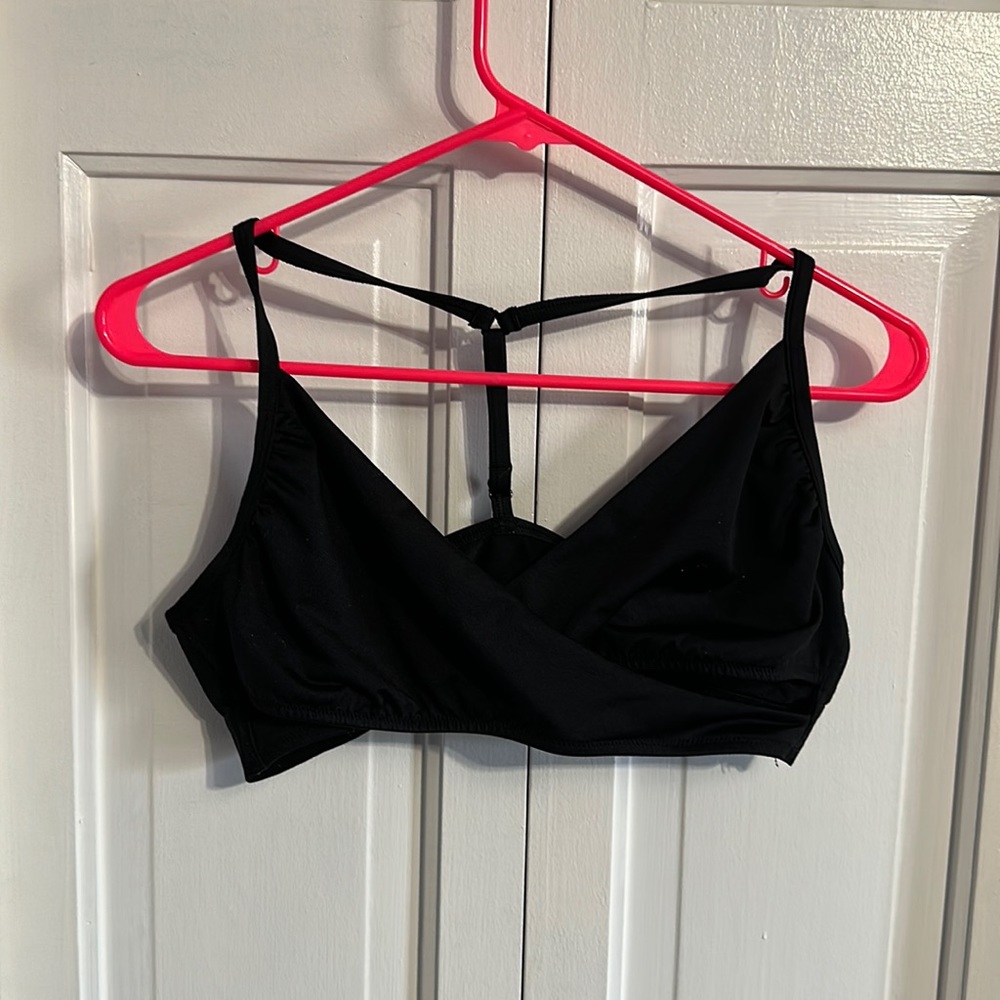 PINK black Bra/Swim top M/L
